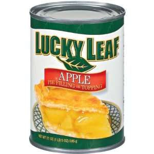 Lucky Leaf Pie Filling Apple   12 Pack  Grocery & Gourmet 