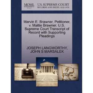   Pleadings (9781270451310) JOSEPH LANGWORTHY, JOHN S MARSALEK Books