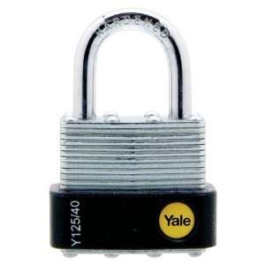  Yale Y125/40/122/1 Laminated Steel Padlock with Brass 5 