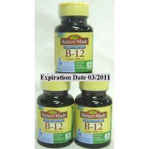 Pack of 3) Nature Made Vitamin B 12 1000 MCG Liquid Softgel 60 Count 