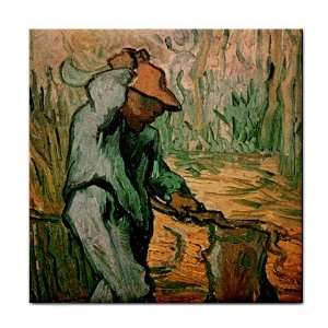  The Woodcutter after Millet By Vincent Van Gogh Tile 