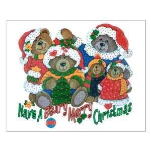  Small Poster Have A Beary Merry Christmas Bears 