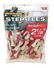 100 2 3/4 Wood Step Down Golf Ball Tees   Mix Of Assorted Colors 