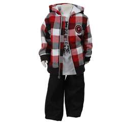 US Polo Toddler Boys 3 piece Jacket and Pants Set  