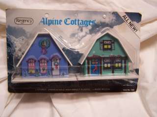 Vintage Alpine Cottages Christmas House Ornament Decoration Regency 