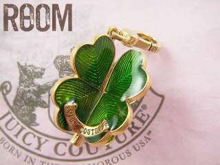 JUICY COUTURE LUCKY CLOVER LEAF NECKLACE CHARM  