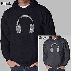 Los Angeles Pop Art Headphones Mens Hooded Sweatshirt  Overstock 
