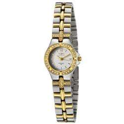 Invicta Womens Wildflower White Dial Two tone White Crystal Watch 