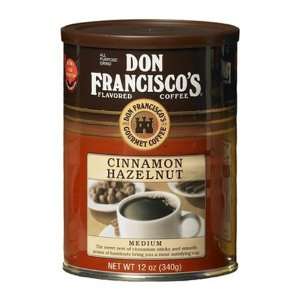 Don Francisco Cinnamon Hazelnut Coffee in Can, 12 Ounce  
