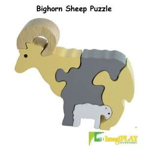   ImagiPLAY Colorific Earth Bighorn Sheep Puzzle (#10237): Toys & Games