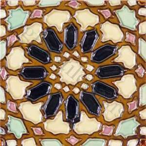   Brown 6 x 6 Deco Tiles Glossy Ceramic   14112