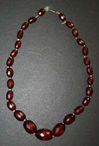  Cherry Amber Bead Necklace. The largest of these beautiful beads 