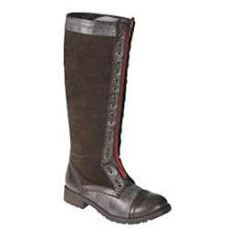 Story Womens Motorcycle Knee High Boots  Overstock