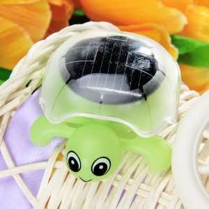  Mini Solar Power Green Tortoise Toy for Children: Toys 