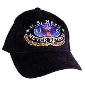  U.S. Navy Never Retired Hat Black Patio, Lawn & Garden