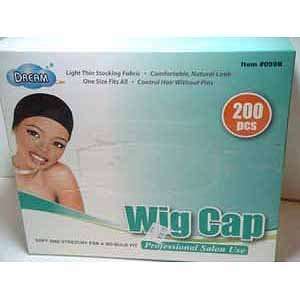  DREAM Wig Cap Black 200 pc (Model 099B) Health 