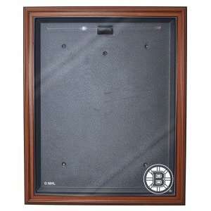 Boston Bruins Cabinet Style Jersey Display, Brown:  Sports 