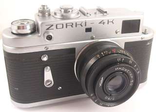 ZORKI 4K Russian Leica Copy Camera Industar 50 Lens nEXC  