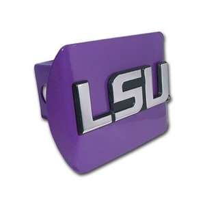  *NEW* LSU Tigers (Block Letters) Purple Trailer Hitch 