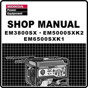 Honda EM3800 EM5000 EM6500 Generator Service Manual  