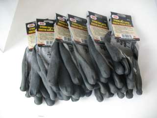 PAIR IIT KNIT LATEX COATED WORK GLOVES LARGE  