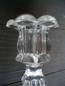 Sandwich Dolphin Candlestick ~ 1845 1875 ~ Flint Glass  