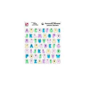  Fluorescent Animated Letters Stickers (04511) Toys 