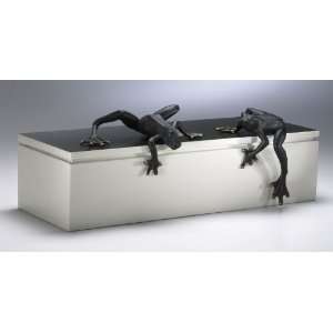  Cyan Design Cast Iron Frogs Shelf Decor Sculpture 