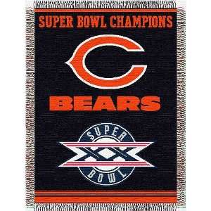  Chicago Bears NFL Super Bowl Commemorative Woven Tapestry 