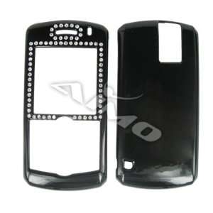 EXECUTIVE BLACK with DIAMOND CRYSTALS design for Blackberry Pearl 8100 
