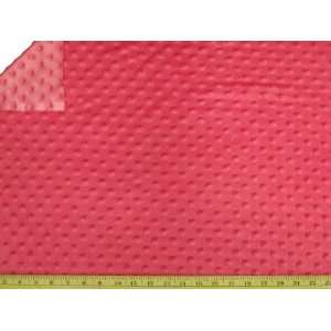  Minky Dimple Dot Fabric 60 Wide By the Yard in Fuchsia 