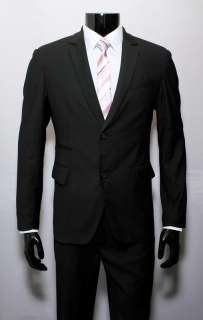 CUSTOM MADE TO MEASURE SIZE & COLOR Two Button Slim Fit Bespoke Black 