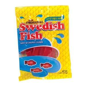 Red Swedish Fish Bag: 12 Count:  Grocery & Gourmet Food
