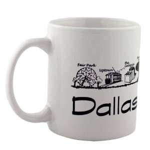 Dallas Fort Worth Coffee Mug:  Kitchen & Dining