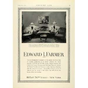  1930 Ad Edward I. Farmer Georgian Mahogany Furniture 18th 