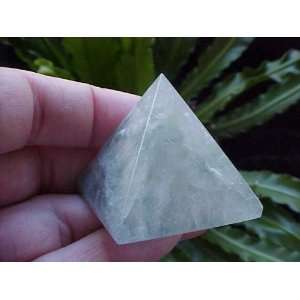  Zs8212 Gemqz Fluorite Carved Pyramid China  