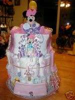 MINNIE MOUSE DIAPER CAKE BABY SHOWER GIFT  
