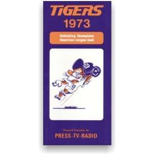  1973 Detroit Tigers Information & Media Guide Sports 