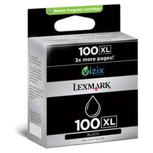 Lexmark 14N1068 Genuine Black Ink #100XL  