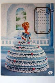 Annies Attic Calendar Bed Doll Crochet Pattern Jun 1992  