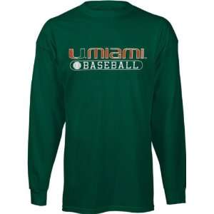   Hurricanes Youth Green Baseball Long Sleeve T Shirt: Sports & Outdoors