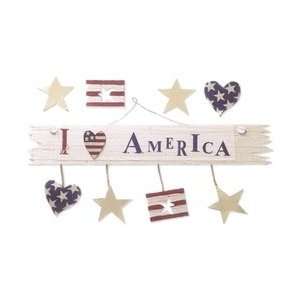  Jolees By You, Patriotic I Love America Sign: Arts, Crafts 