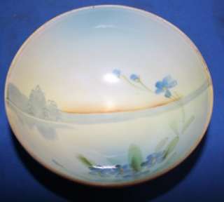 Nippon Porcelain China Three Footed Handpainted Bowl  