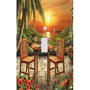 Tropical Sunset Wine Table Decorative Switchplate Cover