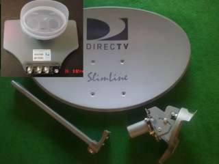 DIRECTV Slim Line SL3 POLE MOUNT KIT Dish Antenna AU9 LNB Ka/Ku 
