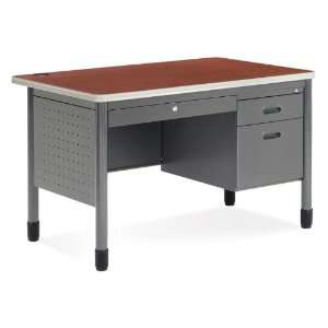  48 Single Pedestal Steel Desk IFA627