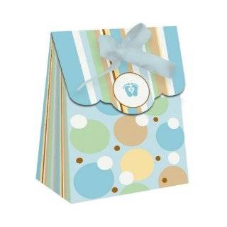  Tiny Toes Blue Baby Shower Bulk Invitations 25 Pack Toys 