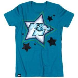  K&N 88 7017 M Teal Medium T Shirt with Star Power Logo 