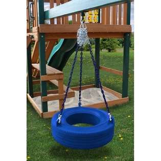 Gorilla Playsets Commercial Grade Tire Swing in Blue 