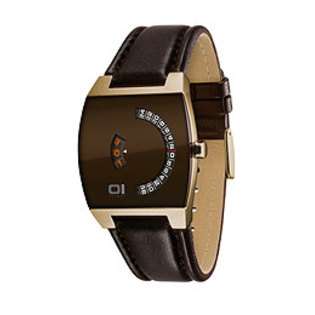 display brushed rose gold tone accent on outer dial polished stainless